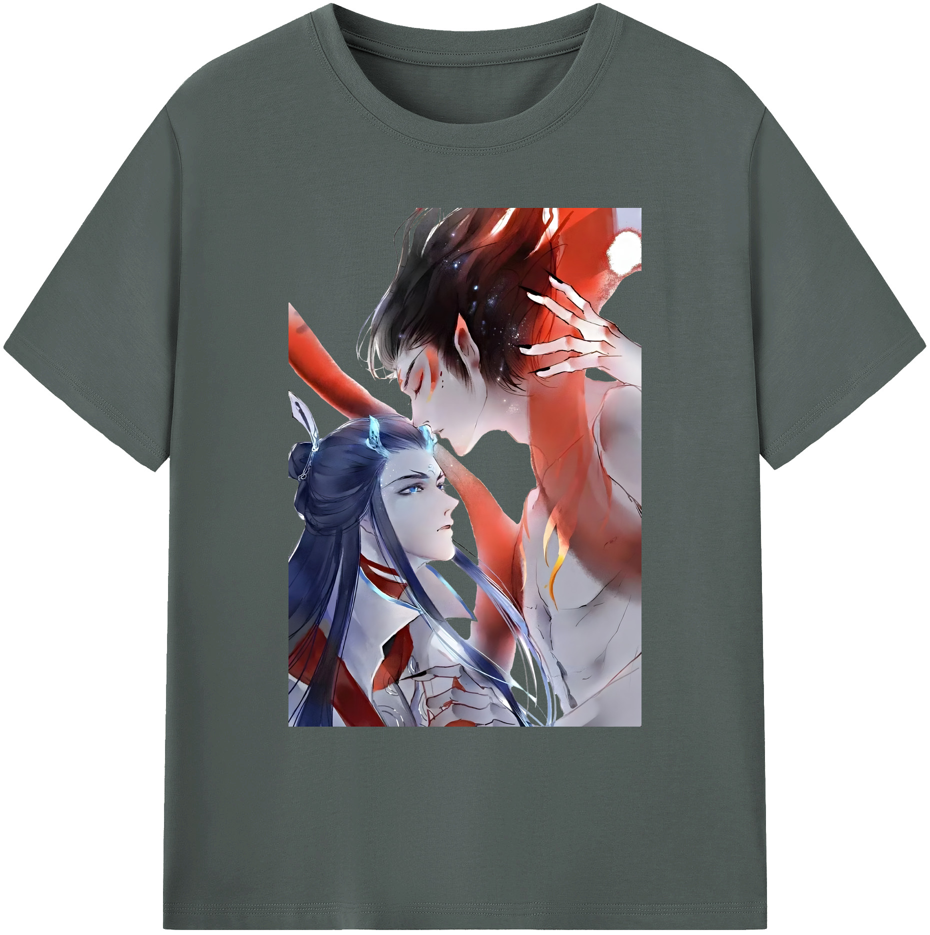 （画像用） Ne Zha 2 ナタ 魔童の大暴れ 綿100％ メンズ半袖Tシャツ｜肌触りやわらか＆通気性